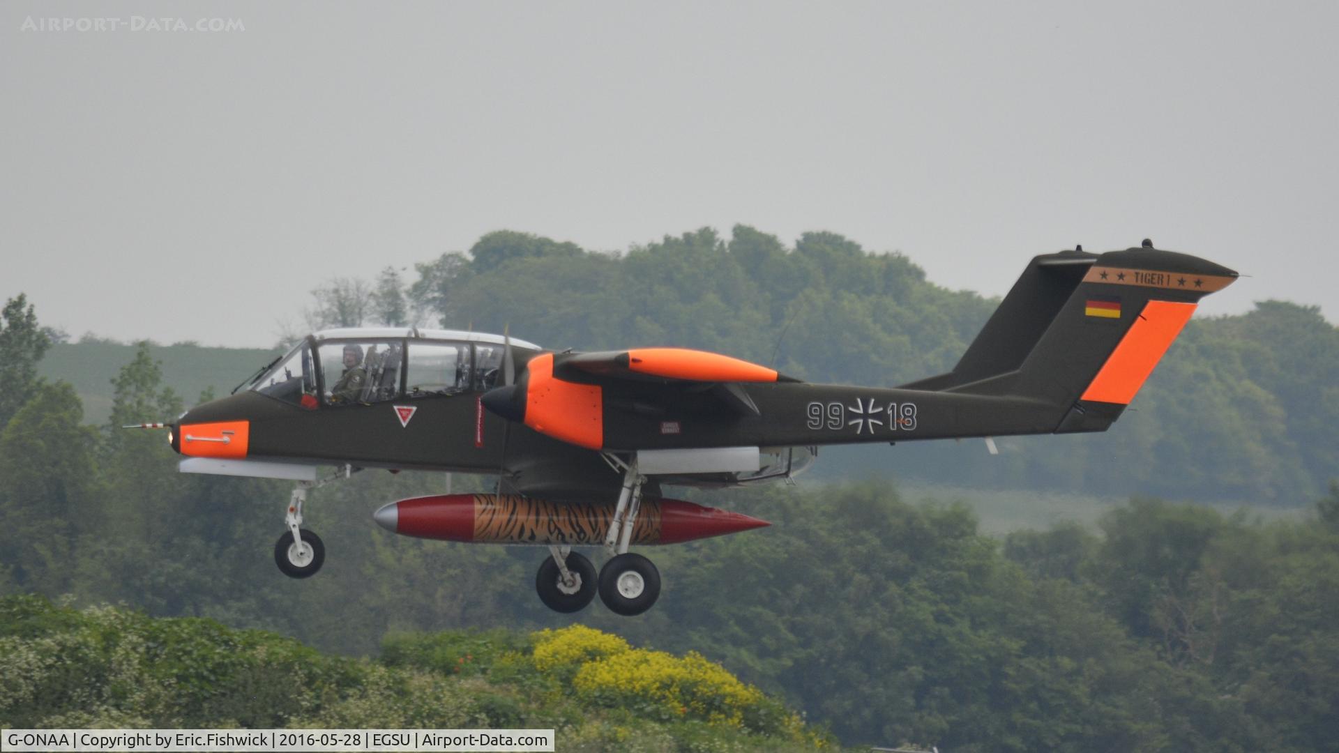 G-ONAA, 1971 North American OV-10B Bronco C/N 338-3, 41. G-ONAA at the IWM American Airshow, May 2016.