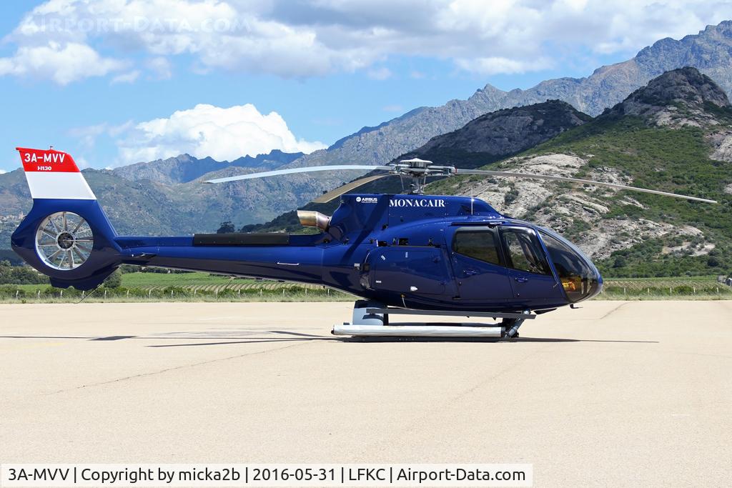 3A-MVV, 2016 Airbus Helicopters H-130 C/N 8222, Parked