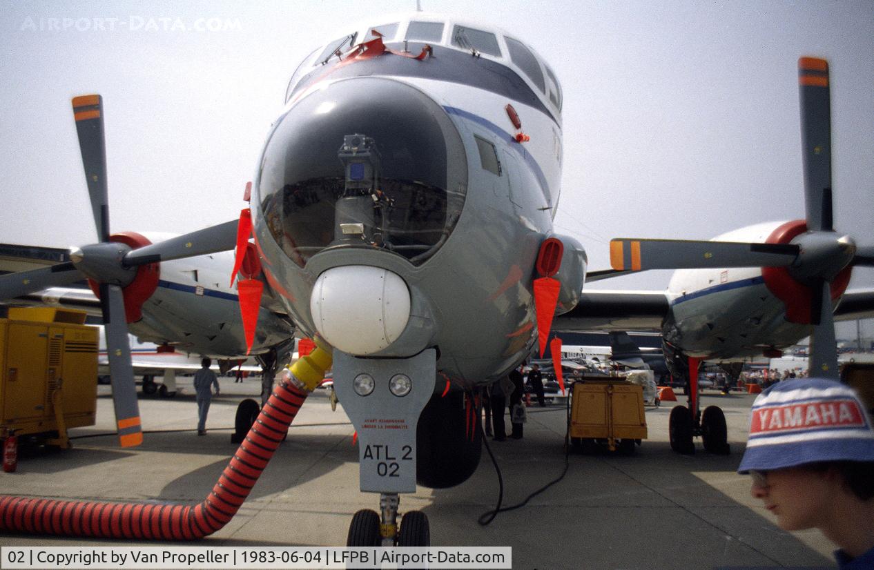 02, Breguet 1150 Atlantic ATL2 C/N 02, Breguet Br.1150 Atlantic ATL2 of the French Navy at Le Bourget 1983