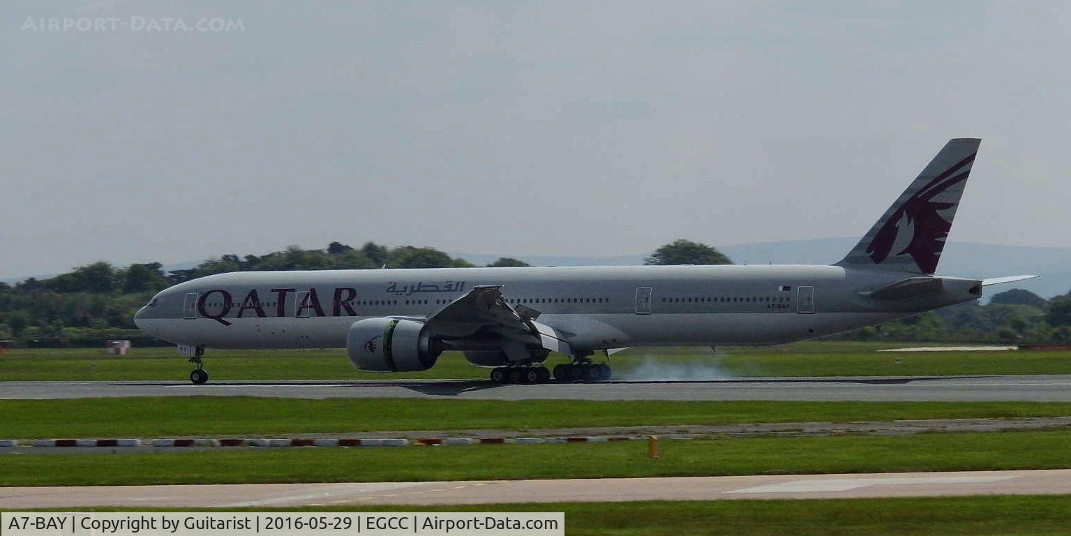 A7-BAY, 2013 Boeing 777-3DZ/ER C/N 41778, At Manchester