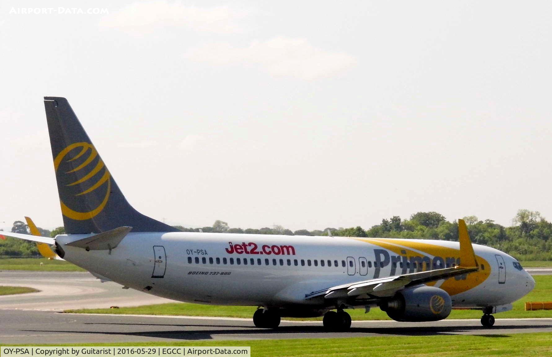 OY-PSA, 2007 Boeing 737-8Q8 C/N 30688, At Manchester