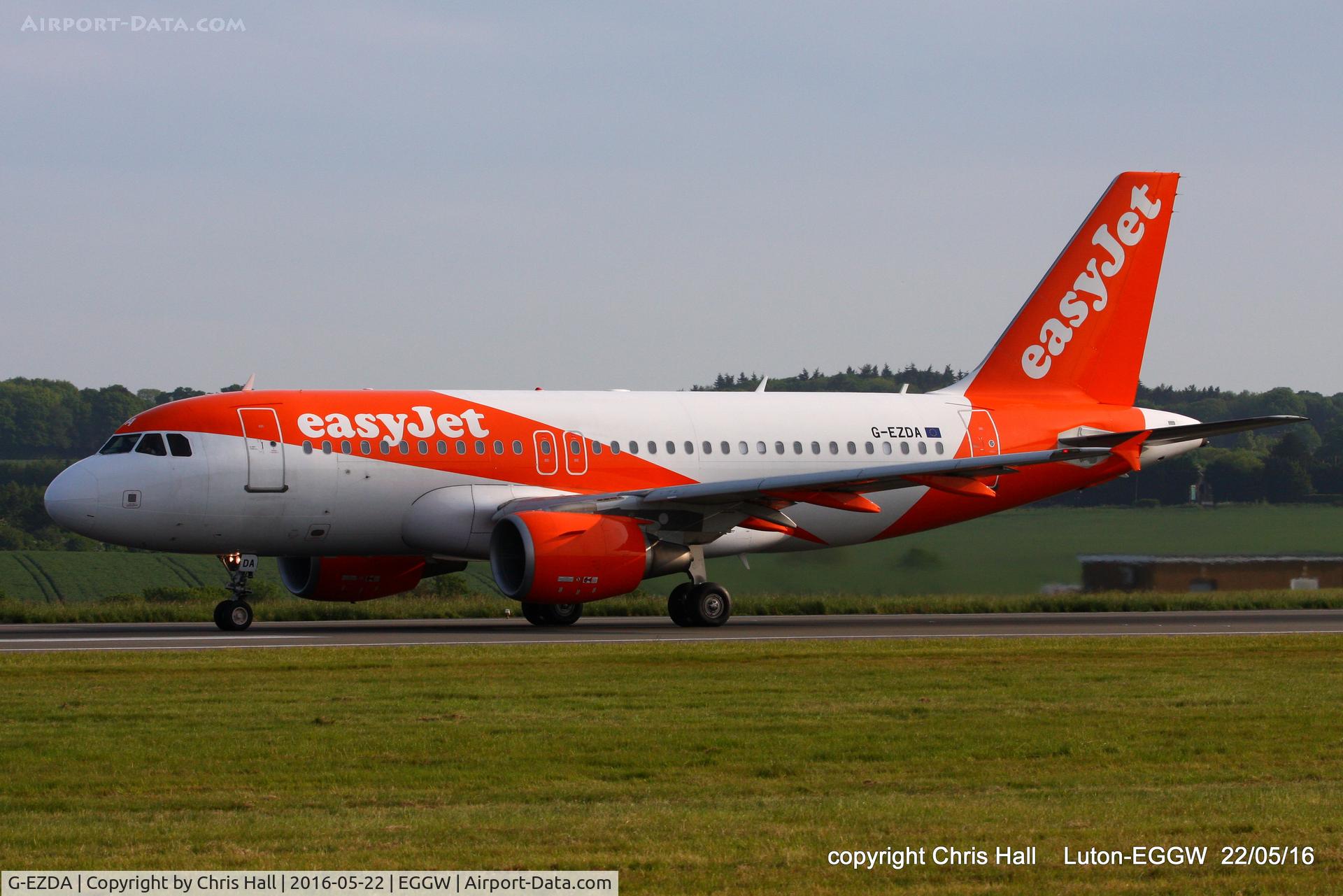 G-EZDA, 2008 Airbus A319-111 C/N 3413, easyJet
