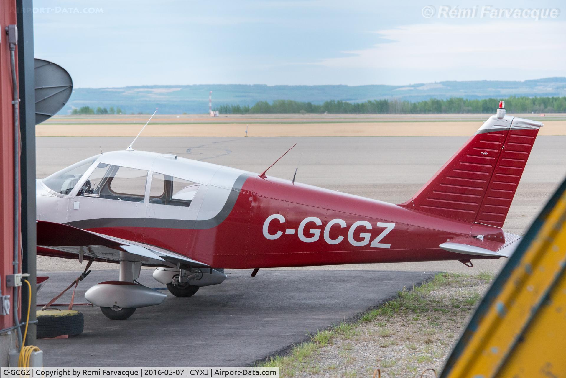 C-GCGZ, 1965 Piper PA-28-180 Cherokee C/N 28-2032, Parked north of main terminal