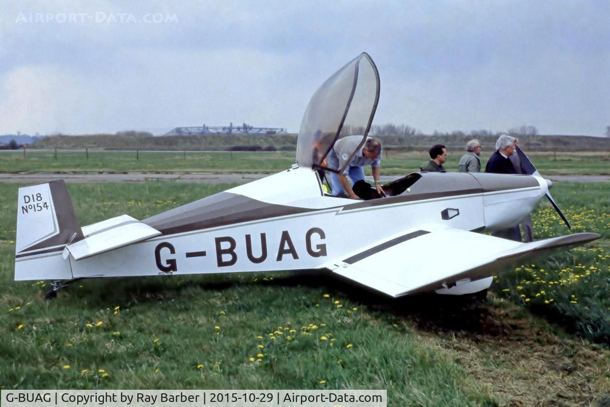 G-BUAG, 1992 Jodel D-18 C/N PFA 169-11651, Jodel D.18 [PFA 169-11651] (Place & Date Unknown)~G. From a slide.