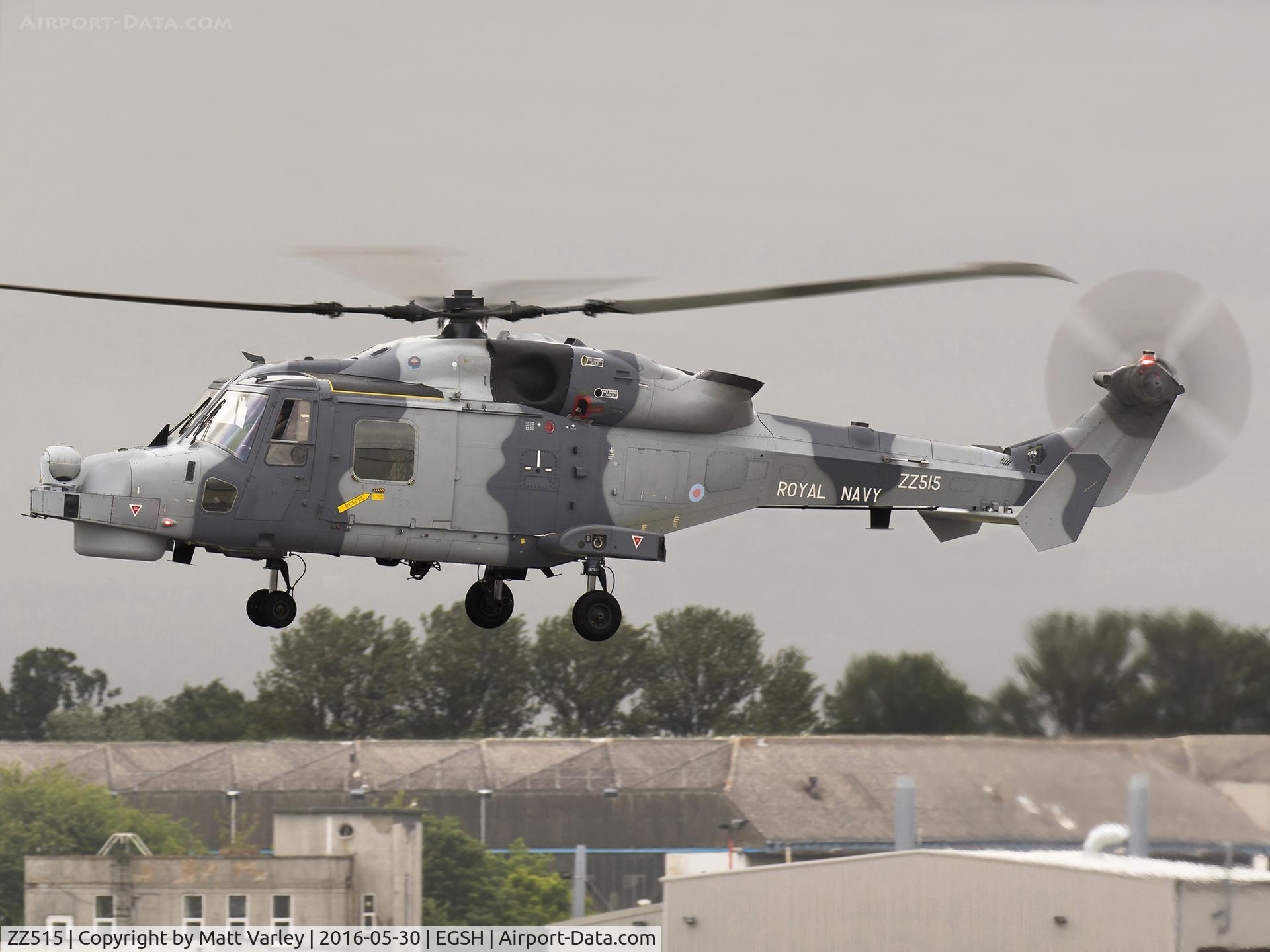 ZZ515, 2014 AgustaWestland AW-159 Wildcat HMA.2 C/N 520, Taxiing for departure....