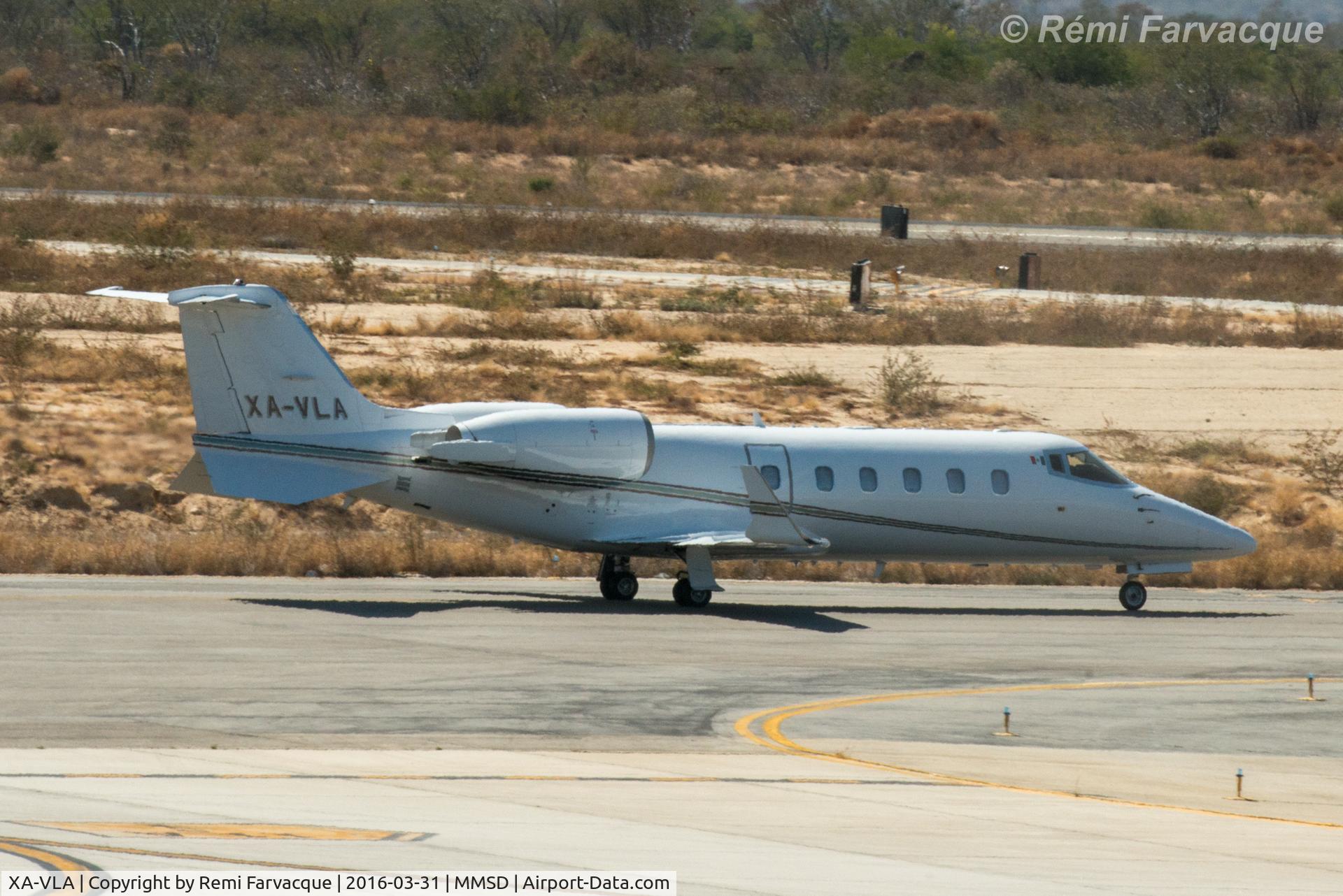 XA-VLA, Learjet 60 C/N 60-217, Landed, taxiing to north end of apron.