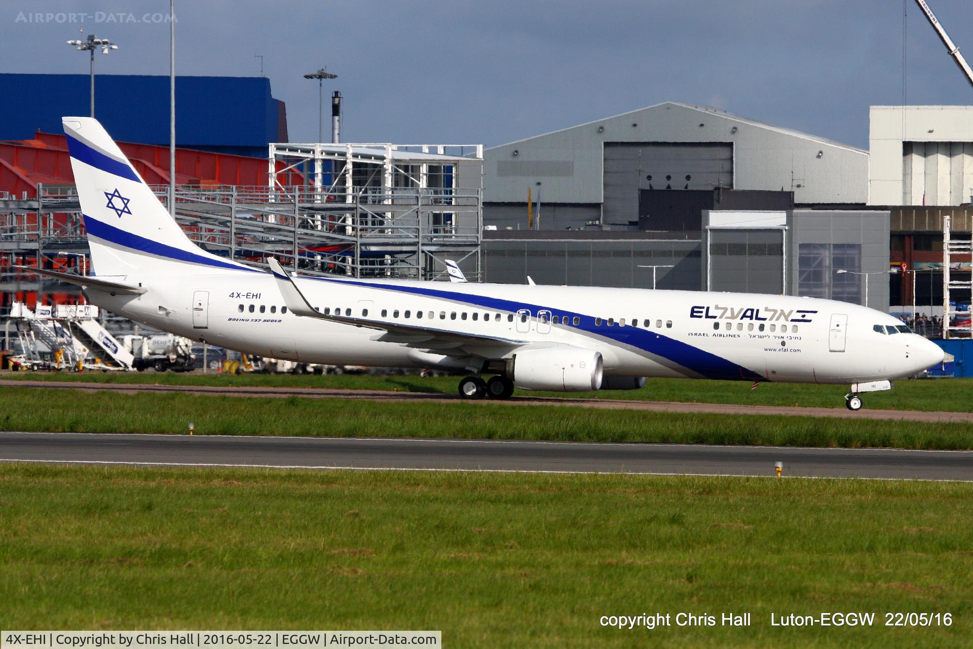4X-EHI, 2016 Boeing 737-958/ER C/N 41559, El Al Israel Airlines