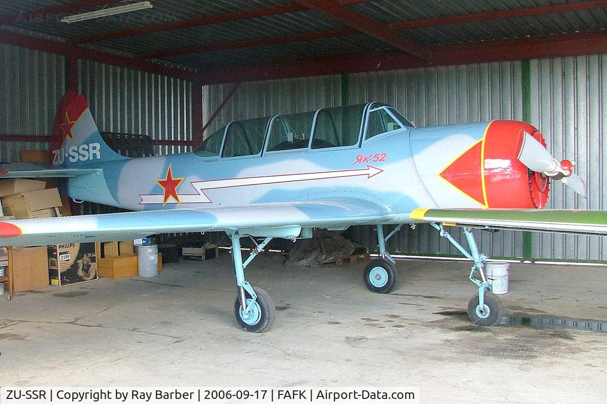 ZU-SSR, 1984 Yakovlev Yak-52 C/N 844814, Yakovlev Yak-52 [844814] Fisantekraal~ZS 17/09/2006