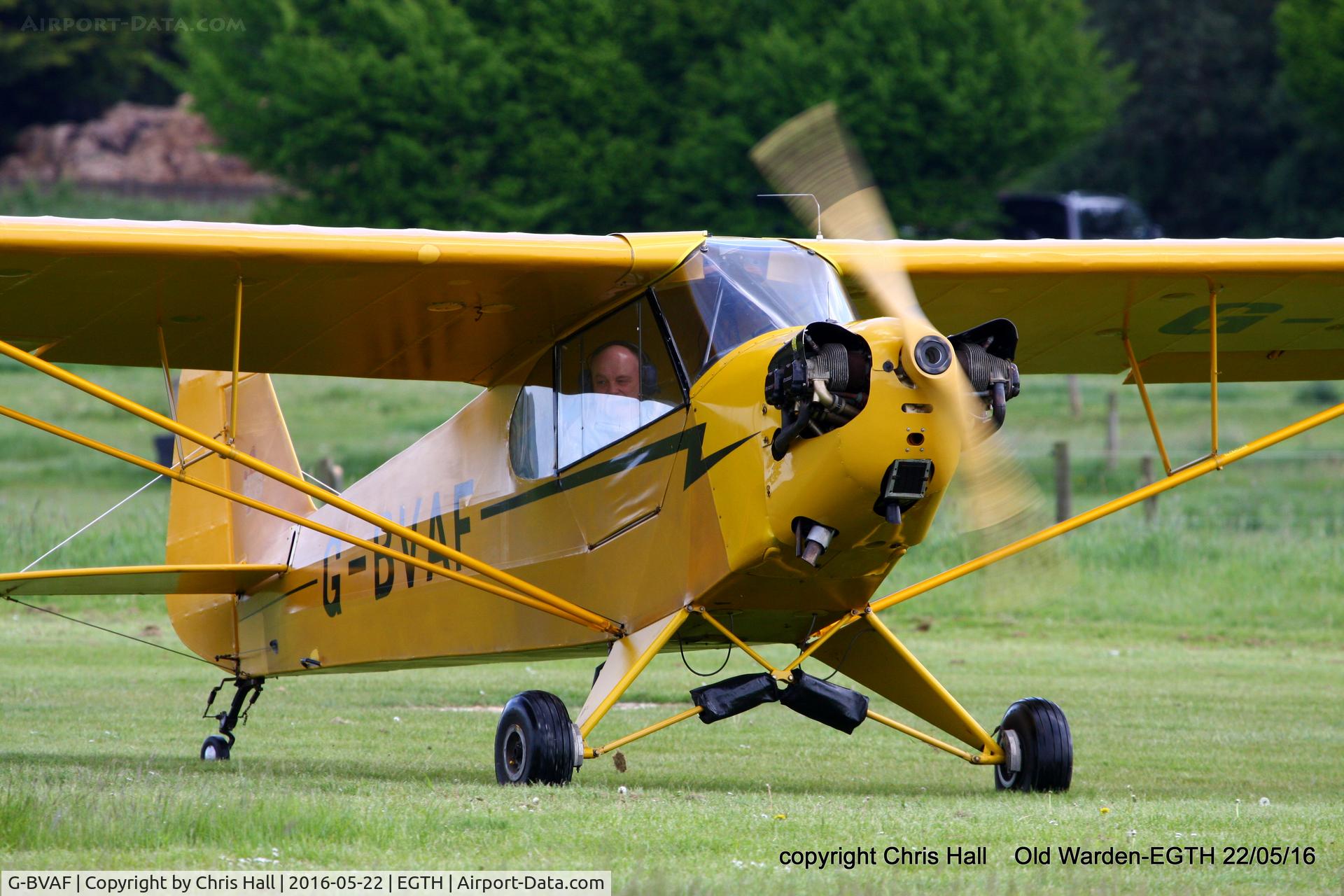 G-BVAF, 1940 Piper J3C-65 Cub Cub C/N 4645, 70th Anniversary of the first flight of the de Havilland Chipmunk  Fly-In at Old Warden