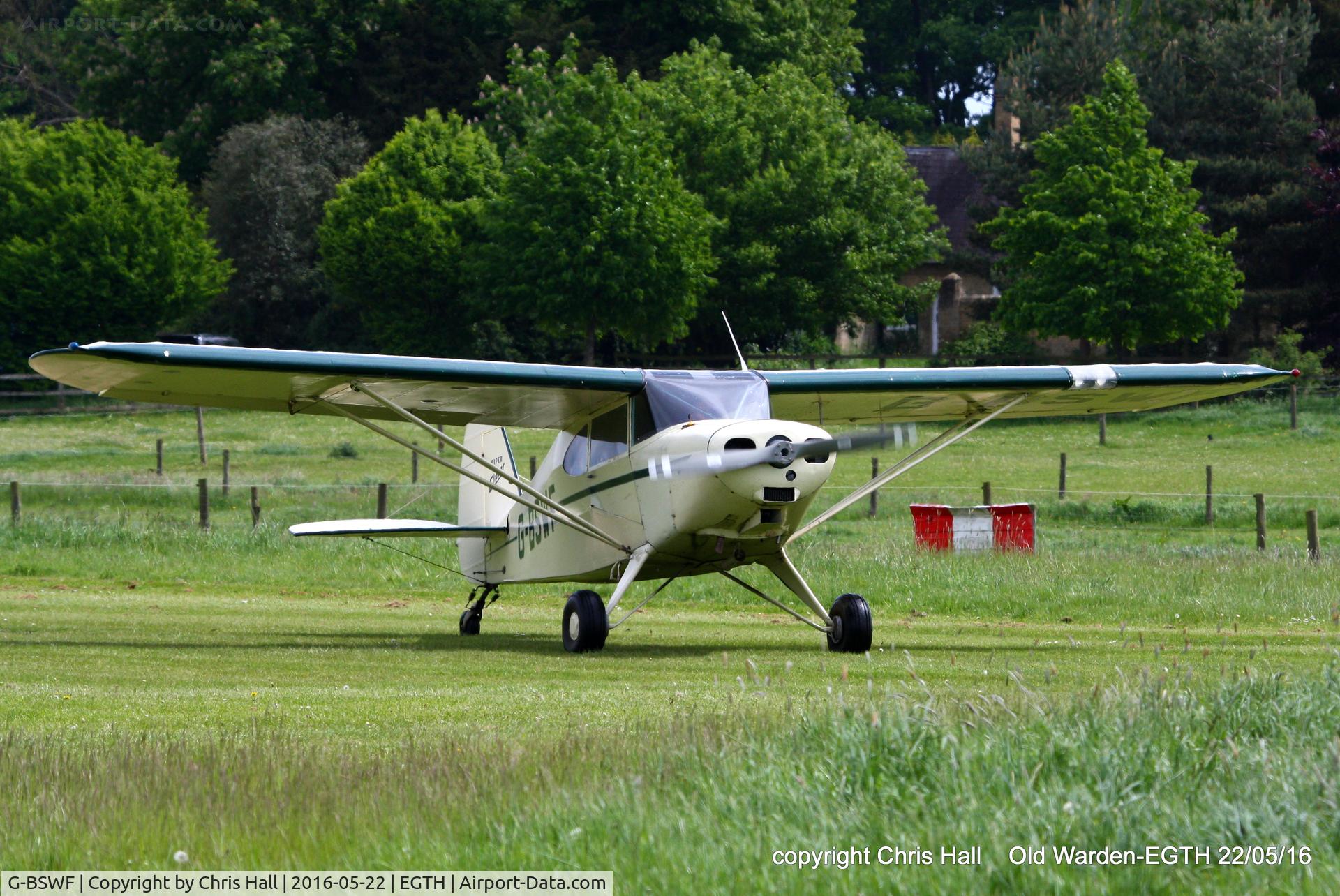 G-BSWF, 1949 Piper PA-16 Clipper C/N 16-475, 70th Anniversary of the first flight of the de Havilland Chipmunk  Fly-In at Old Warden