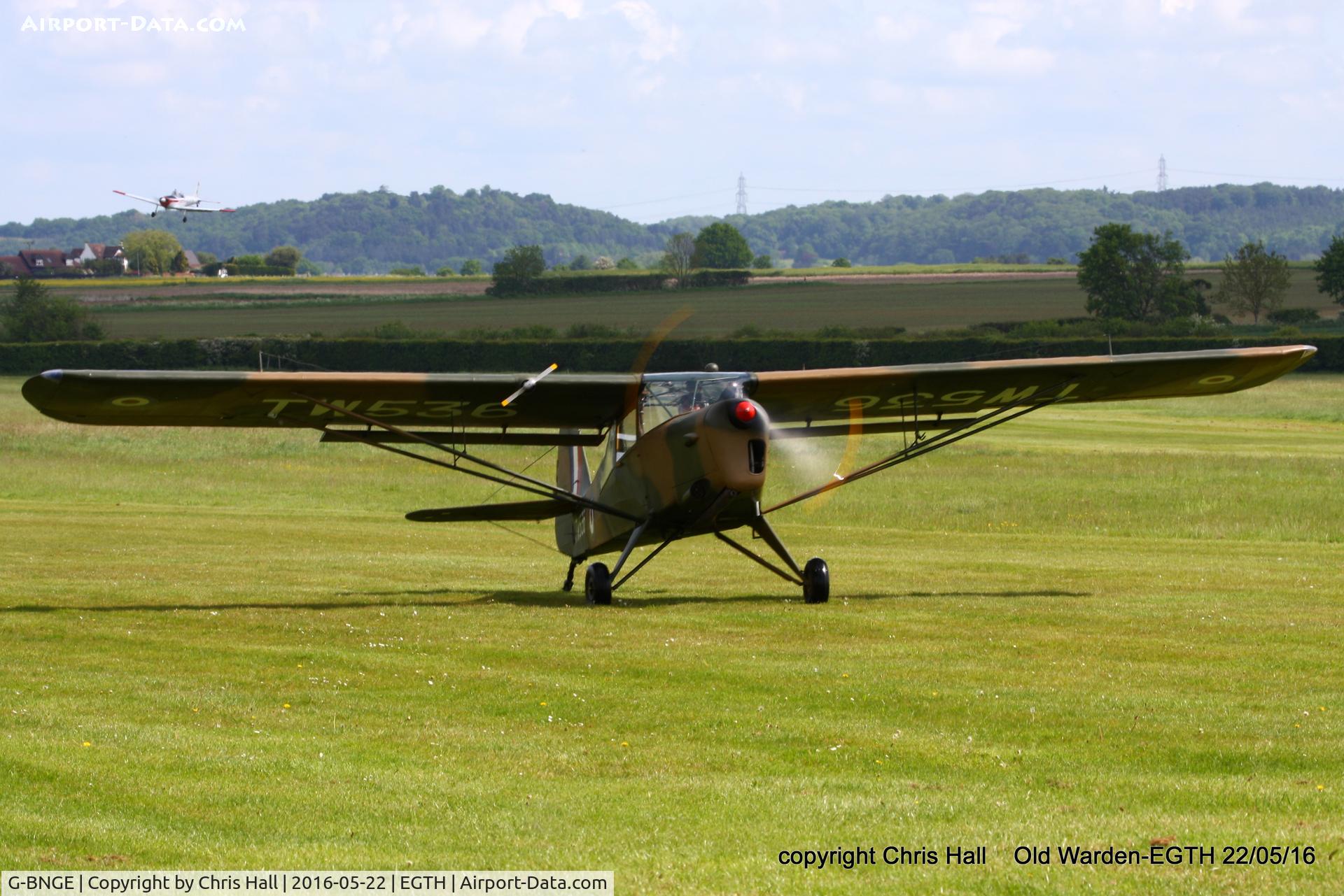 G-BNGE, 1946 Auster AOP.6 C/N 1925, 70th Anniversary of the first flight of the de Havilland Chipmunk  Fly-In at Old Warden
