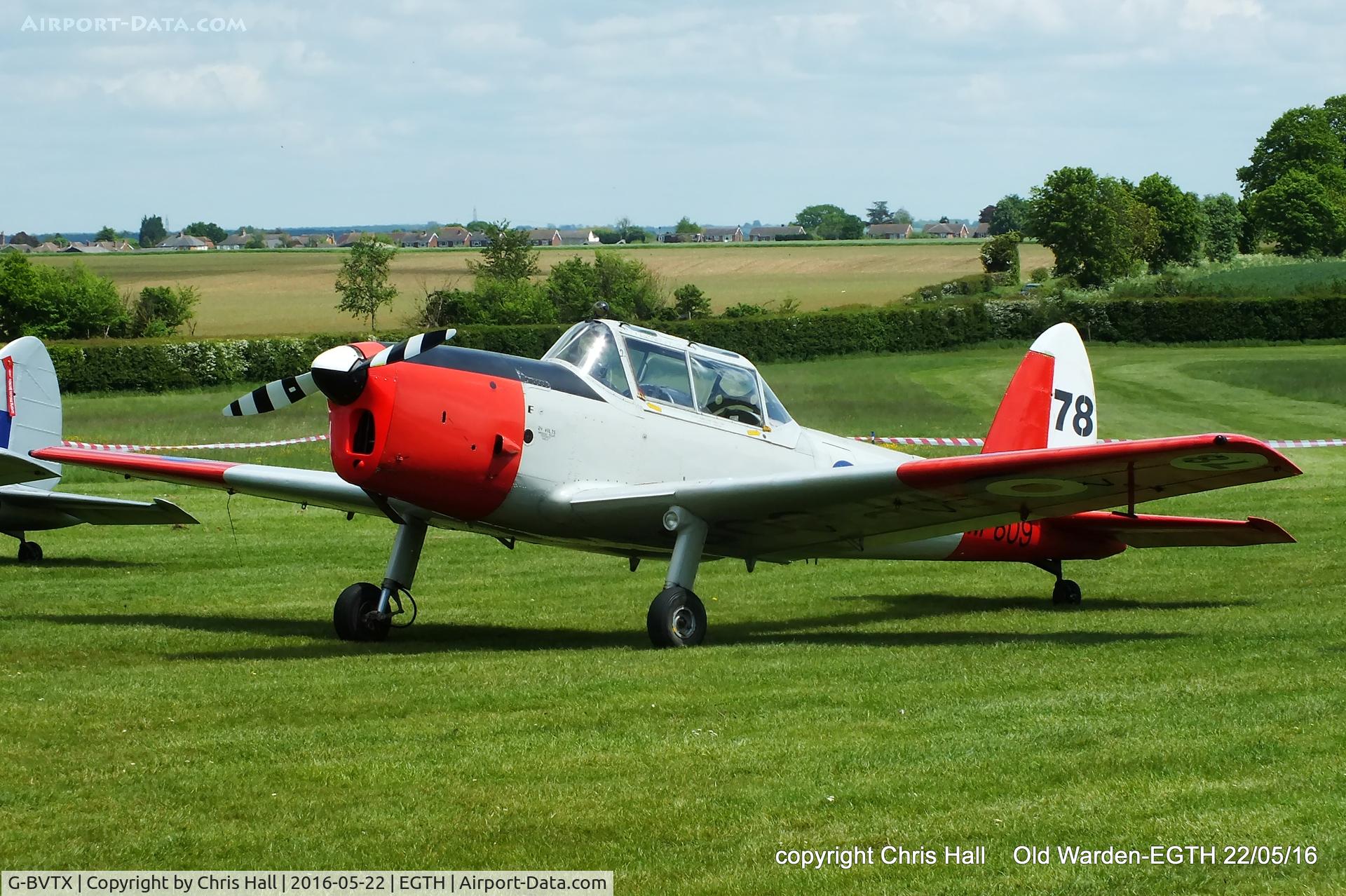G-BVTX, 1952 De Havilland DHC-1 Chipmunk T.10 C/N C1/0705, 70th Anniversary of the first flight of the de Havilland Chipmunk  Fly-In at Old Warden