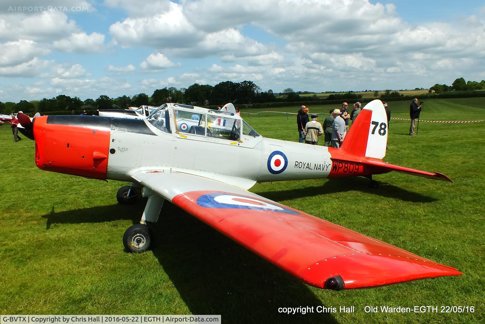 G-BVTX, 1952 De Havilland DHC-1 Chipmunk T.10 C/N C1/0705, 70th Anniversary of the first flight of the de Havilland Chipmunk  Fly-In at Old Warden