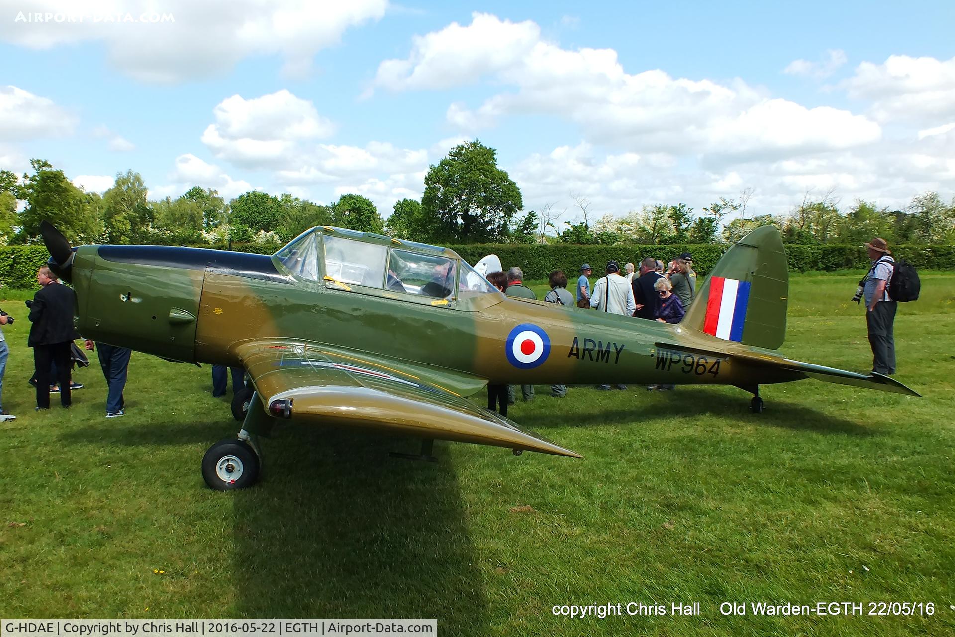 G-HDAE, 1951 De Havilland DHC-1 Chipmunk T.20 C/N C1/0280, 70th Anniversary of the first flight of the de Havilland Chipmunk  Fly-In at Old Warden