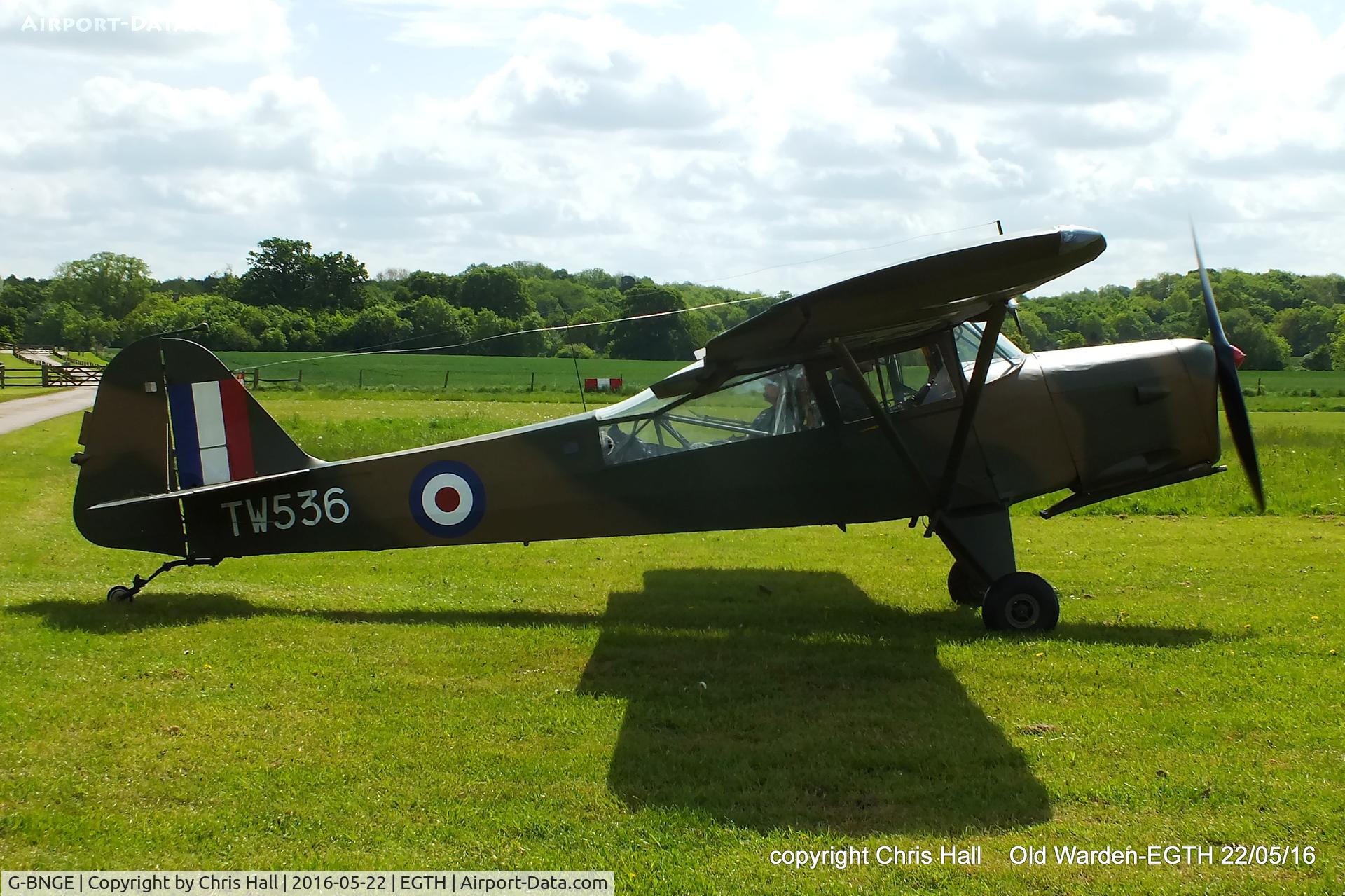 G-BNGE, 1946 Auster AOP.6 C/N 1925, 70th Anniversary of the first flight of the de Havilland Chipmunk  Fly-In at Old Warden