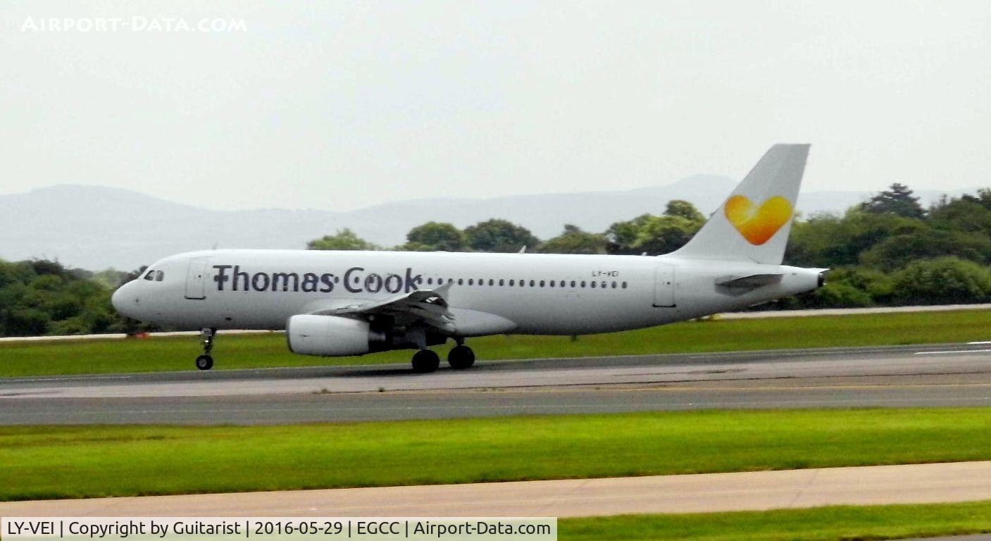 LY-VEI, 1998 Airbus A320-233 C/N 0902, At Manchester