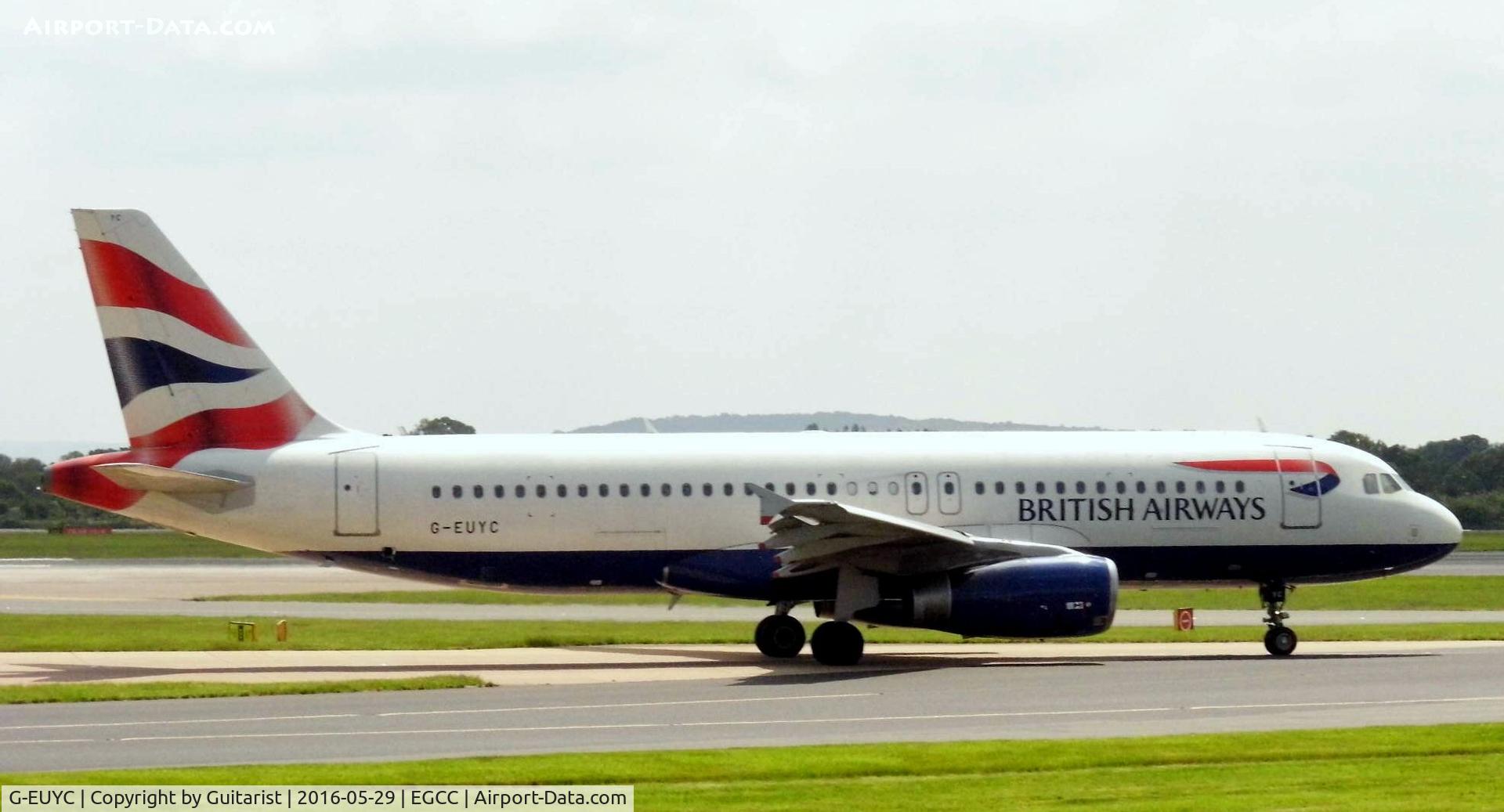 G-EUYC, 2008 Airbus A320-232 C/N 3721, At Manchester