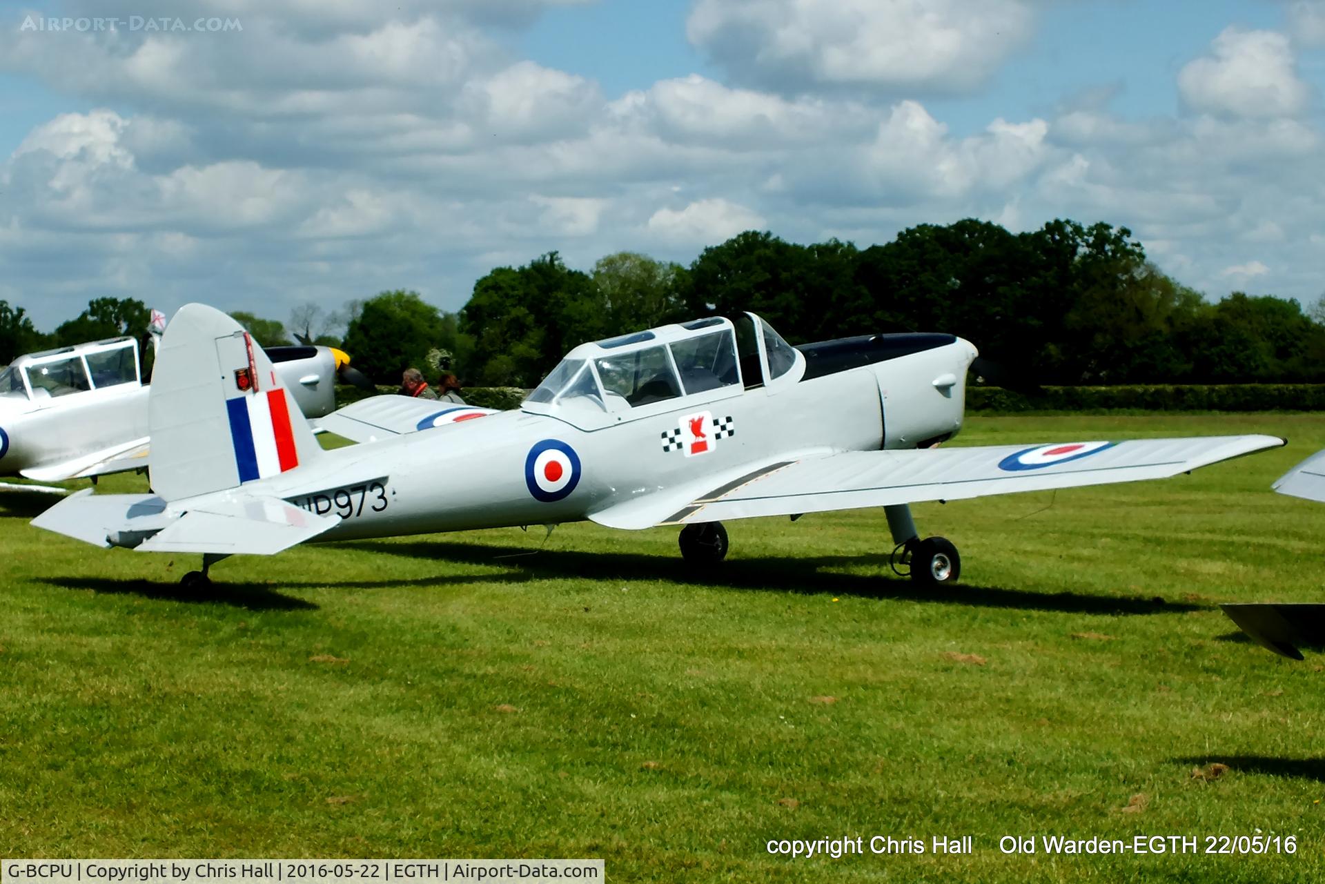 G-BCPU, 1953 De Havilland DHC-1 Chipmunk T.10 C/N C1/0839, 70th Anniversary of the first flight of the de Havilland Chipmunk  Fly-In at Old Warden