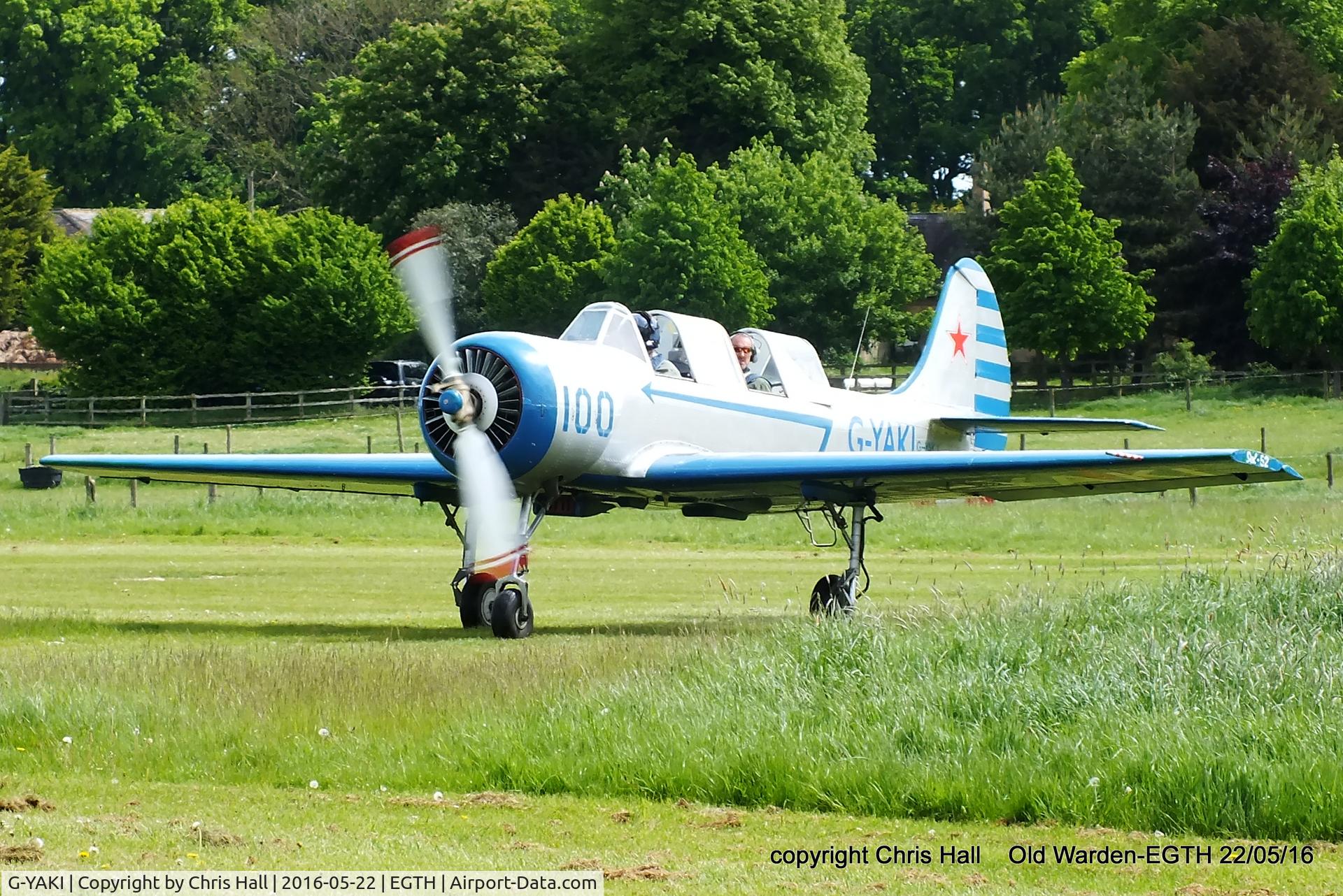 G-YAKI, 1986 Bacau Yak-52 C/N 866904, 70th Anniversary of the first flight of the de Havilland Chipmunk  Fly-In at Old Warden