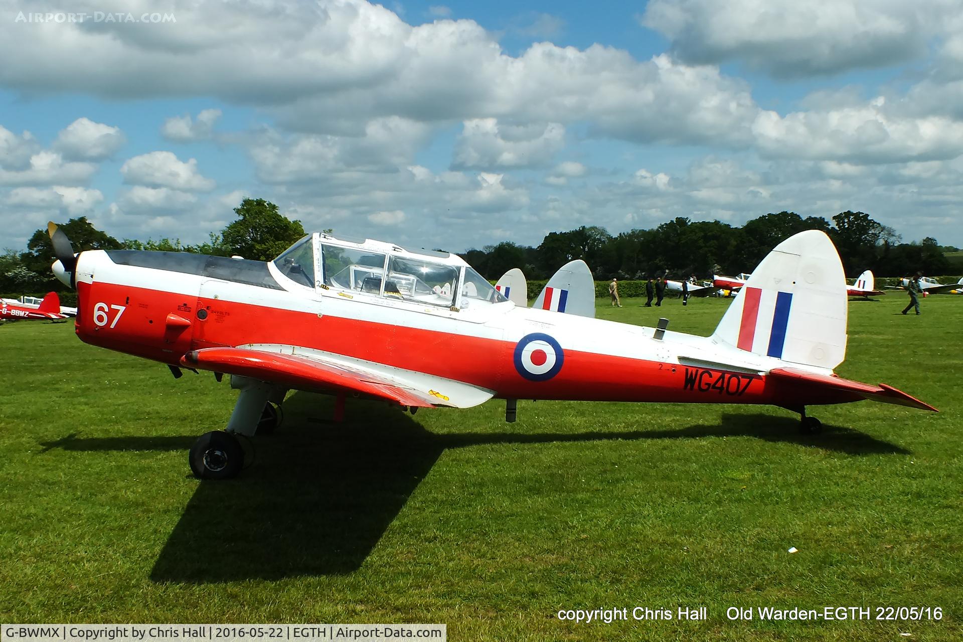G-BWMX, 1951 De Havilland DHC-1 Chipmunk T.10 C/N C1/0481, 70th Anniversary of the first flight of the de Havilland Chipmunk  Fly-In at Old Warden