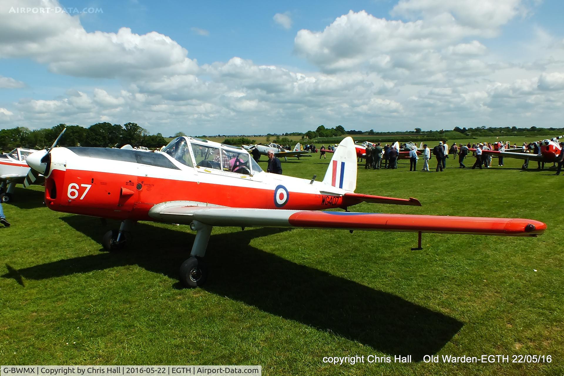 G-BWMX, 1951 De Havilland DHC-1 Chipmunk T.10 C/N C1/0481, 70th Anniversary of the first flight of the de Havilland Chipmunk  Fly-In at Old Warden