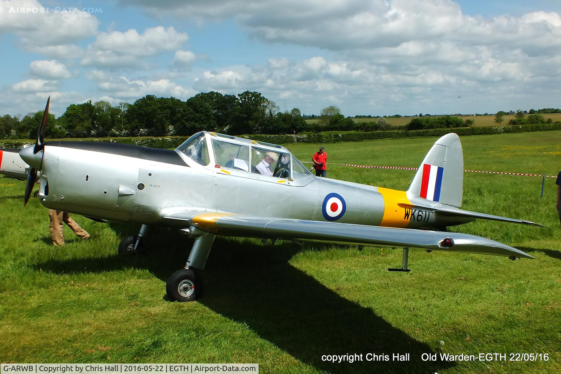 G-ARWB, 1952 De Havilland DHC-1 Chipmunk 22A C/N C1/0621, 70th Anniversary of the first flight of the de Havilland Chipmunk  Fly-In at Old Warden