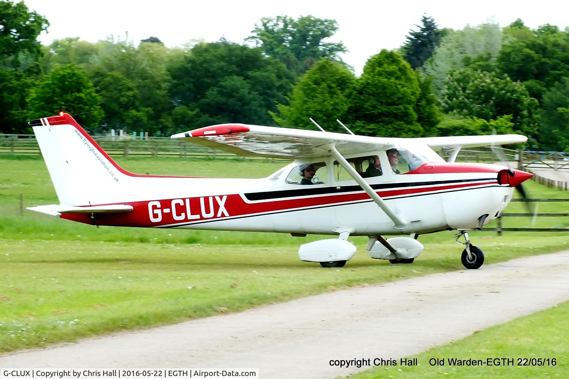 G-CLUX, 1980 Reims F172N Skyhawk C/N 1996, 70th Anniversary of the first flight of the de Havilland Chipmunk  Fly-In at Old Warden