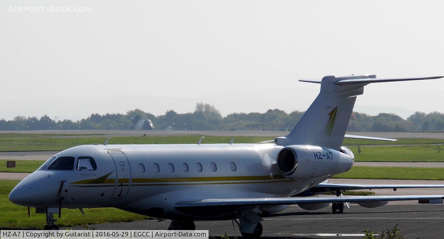 HZ-A7, 2016 Embraer EMB-550 Legacy 500 C/N 55000051, At Manchester
