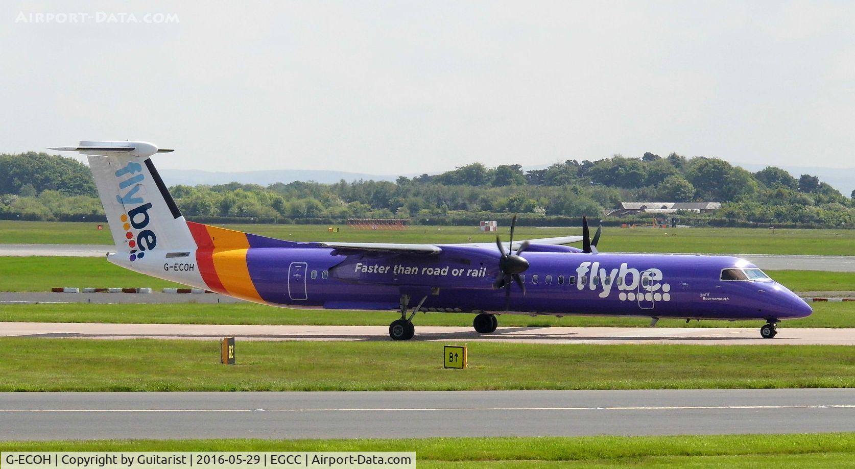 G-ECOH, 2008 De Havilland Canada DHC-8-402Q Dash 8 C/N 4221, At Manchester