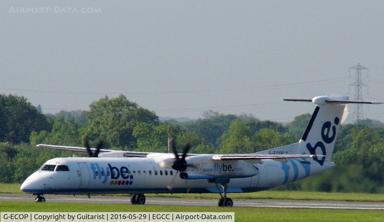 G-ECOP, 2009 De Havilland Canada DHC-8-402Q Dash 8 C/N 4242, At Manchester