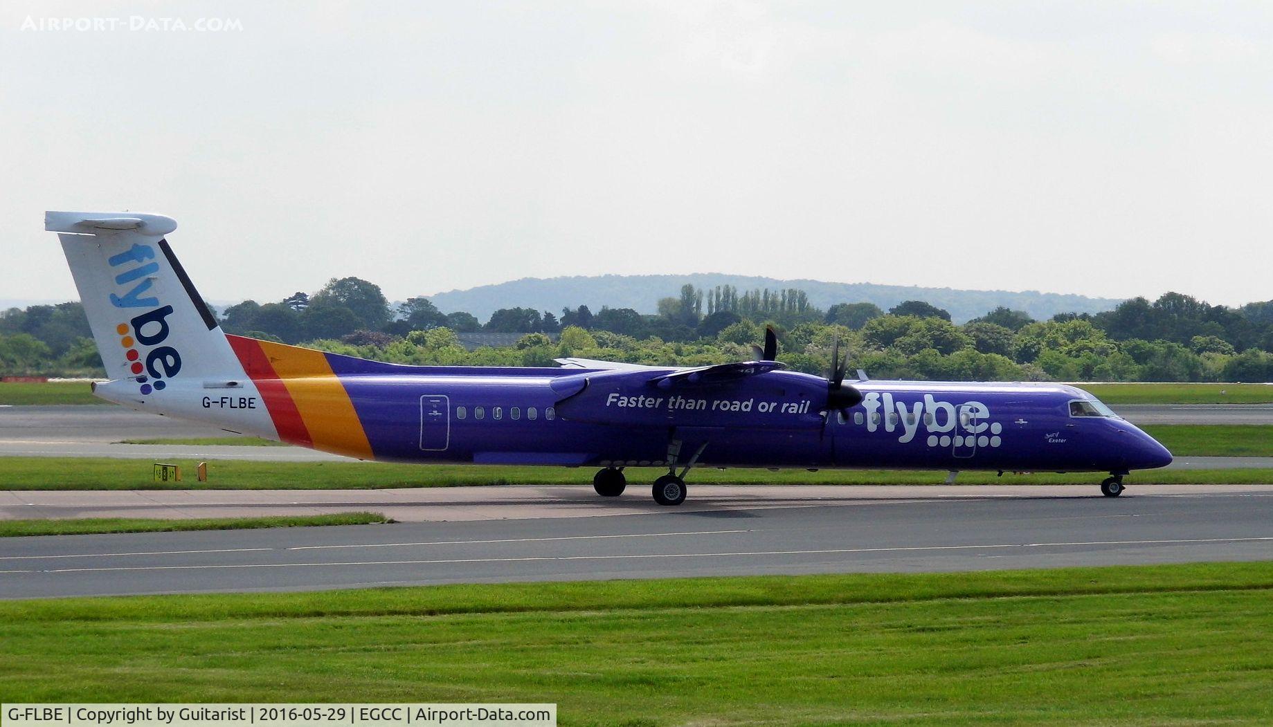 G-FLBE, 2009 De Havilland Canada DHC-8-402Q Dash 8 C/N 4261, At Manchester
