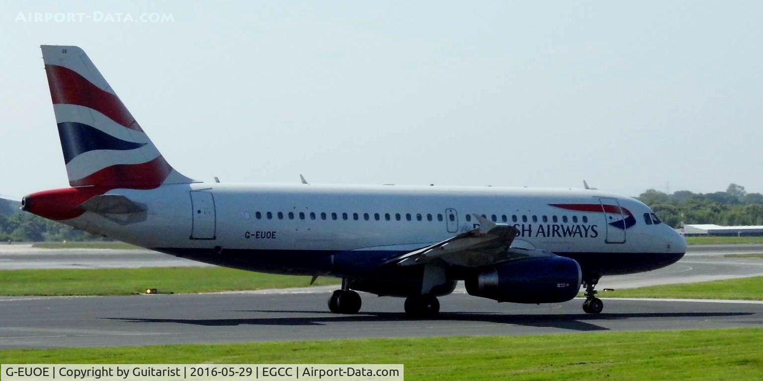 G-EUOE, 2001 Airbus A319-131 C/N 1574, At Manchester