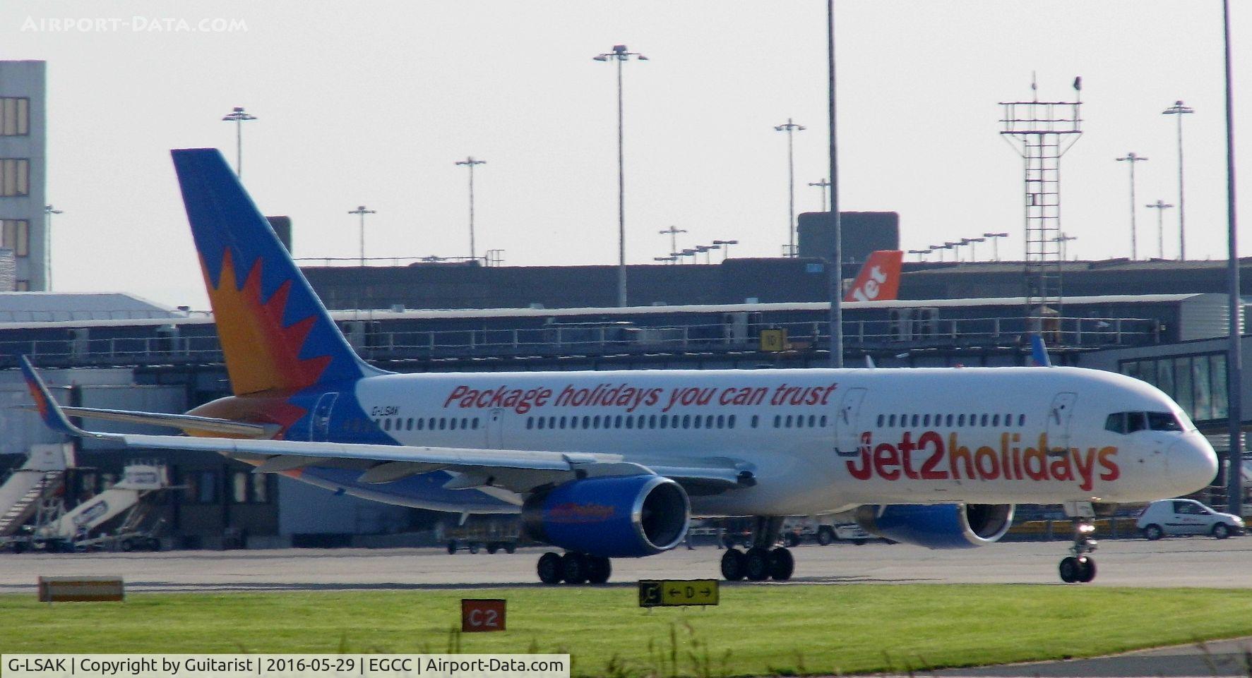 G-LSAK, 1996 Boeing 757-23N C/N 27973, At Manchester