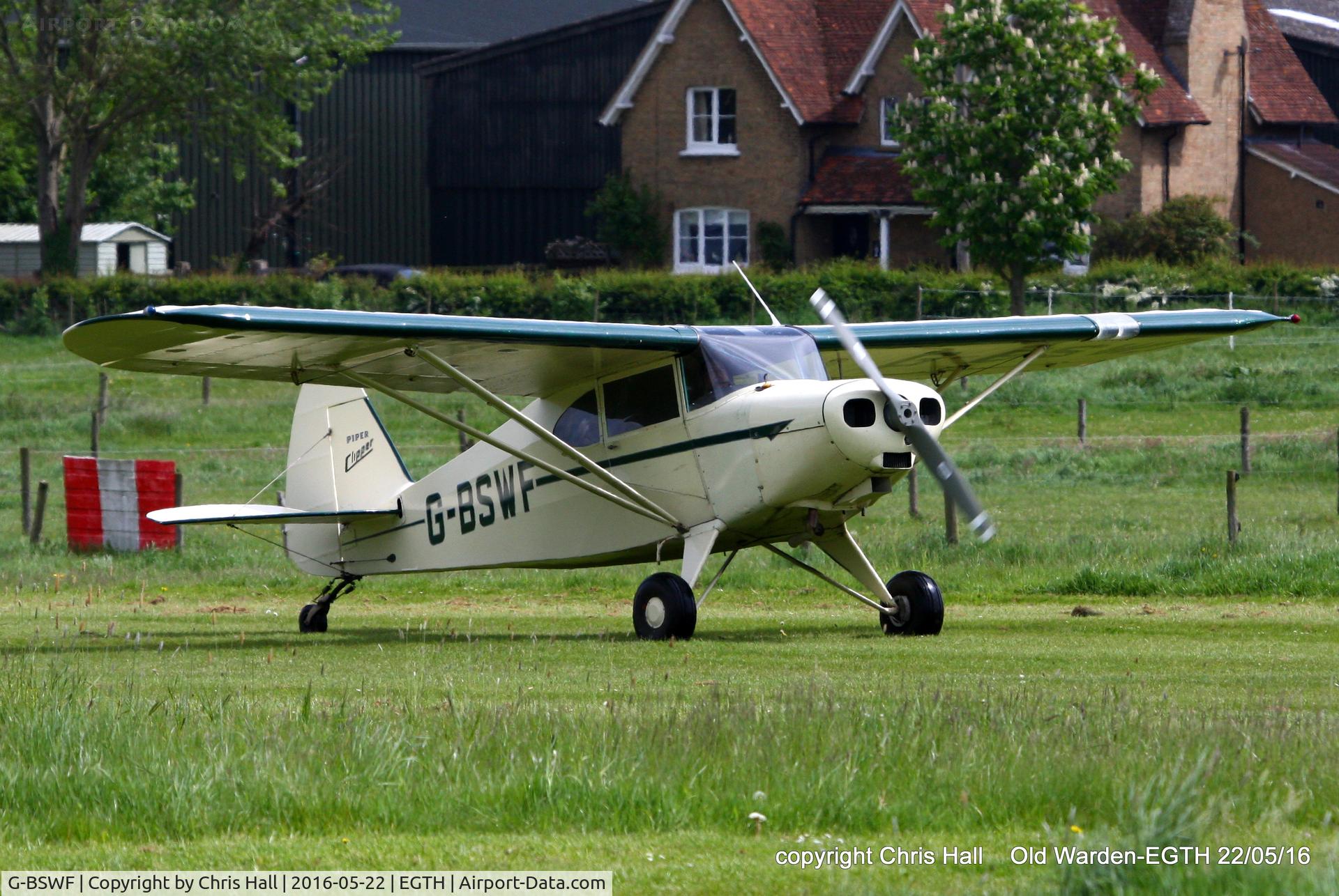 G-BSWF, 1949 Piper PA-16 Clipper C/N 16-475, 70th Anniversary of the first flight of the de Havilland Chipmunk Fly-In at Old Warden
