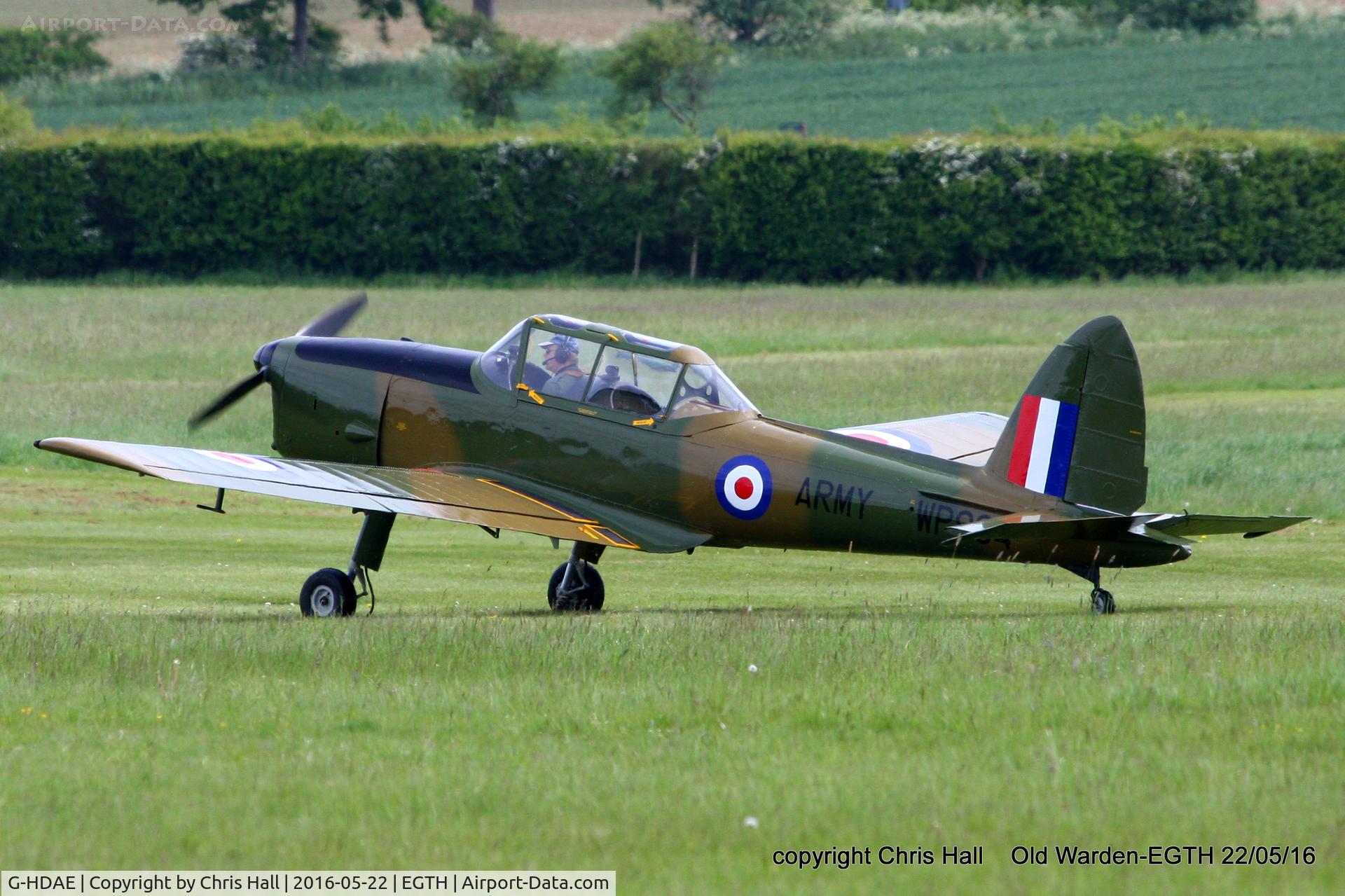 G-HDAE, 1951 De Havilland DHC-1 Chipmunk T.20 C/N C1/0280, 70th Anniversary of the first flight of the de Havilland Chipmunk Fly-In at Old Warden