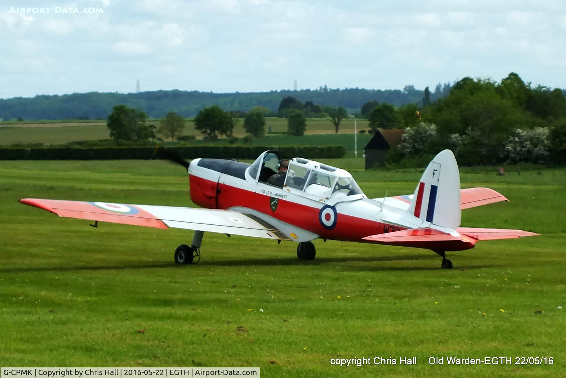 G-CPMK, 1953 De Havilland DHC-1 Chipmunk T.10 C/N C1/0866, 70th Anniversary of the first flight of the de Havilland Chipmunk Fly-In at Old Warden