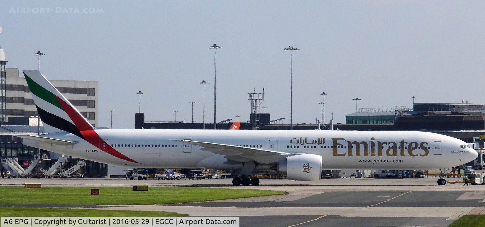 A6-EPG, 2015 Boeing 777-31H/ER C/N 42326, At Manchester