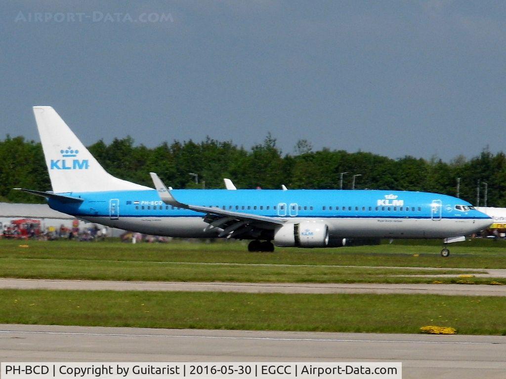 PH-BCD, 2013 Boeing 737-8K2 C/N 42149, At Manchester