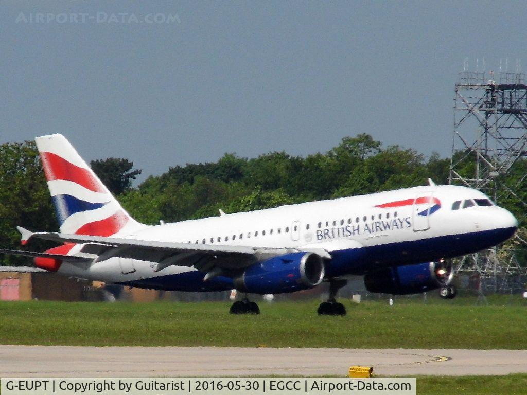 G-EUPT, 2000 Airbus A319-131 C/N 1380, At Manchester