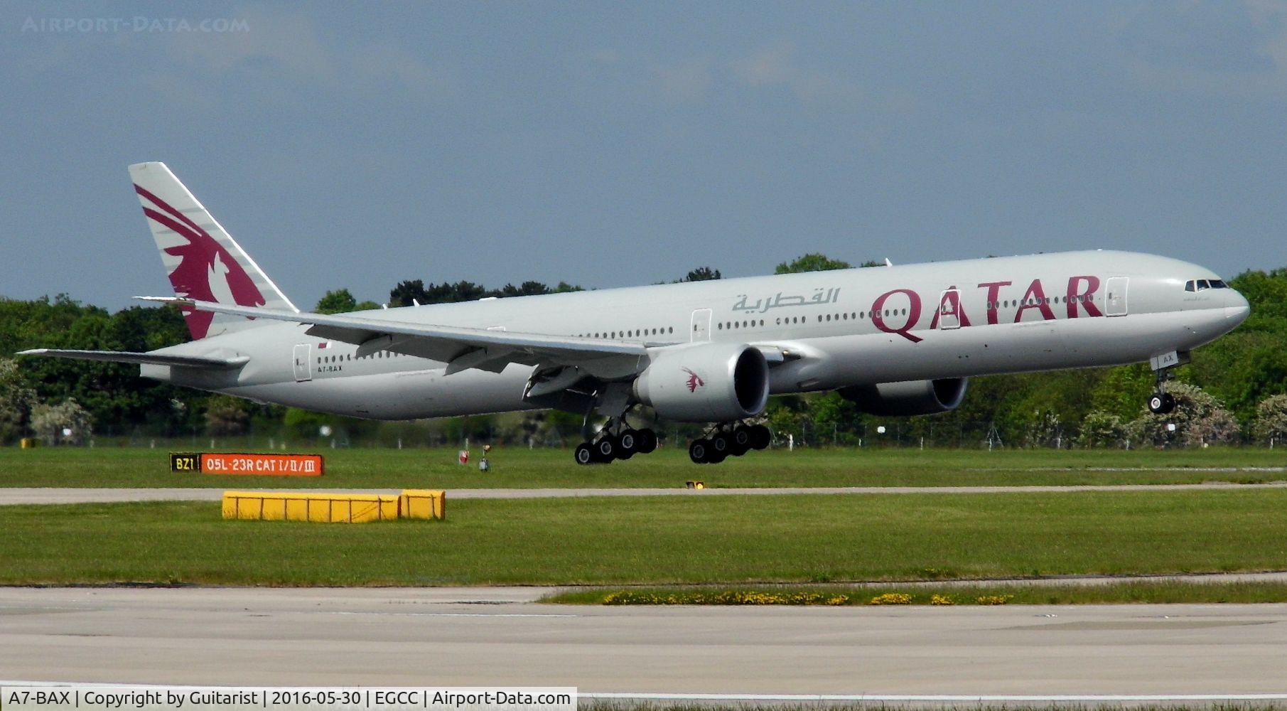 A7-BAX, 2012 Boeing 777-3DZ/ER C/N 41780, At Manchester