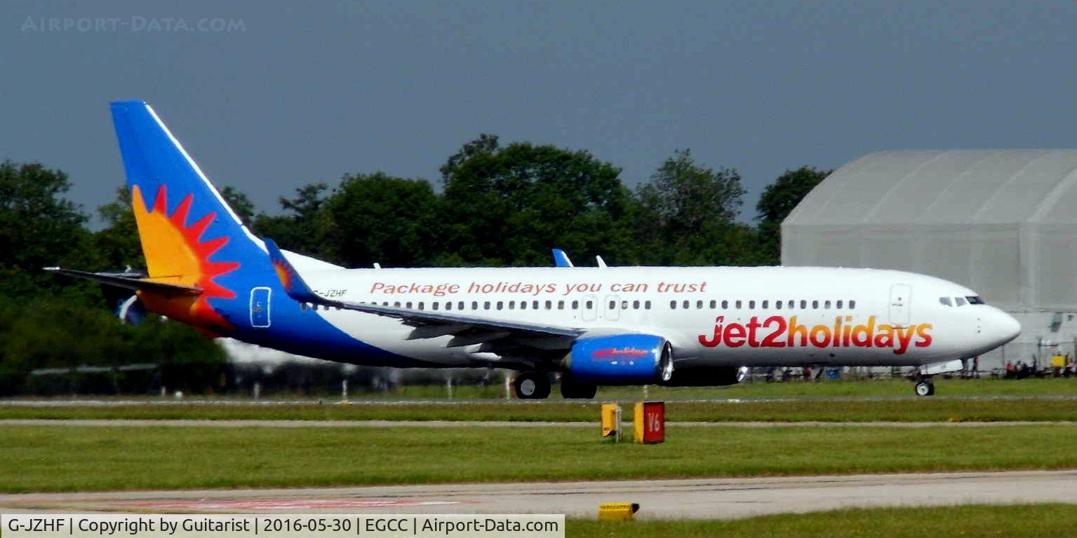 G-JZHF, 1999 Boeing 737-8K2 C/N 28378, At Manchester
