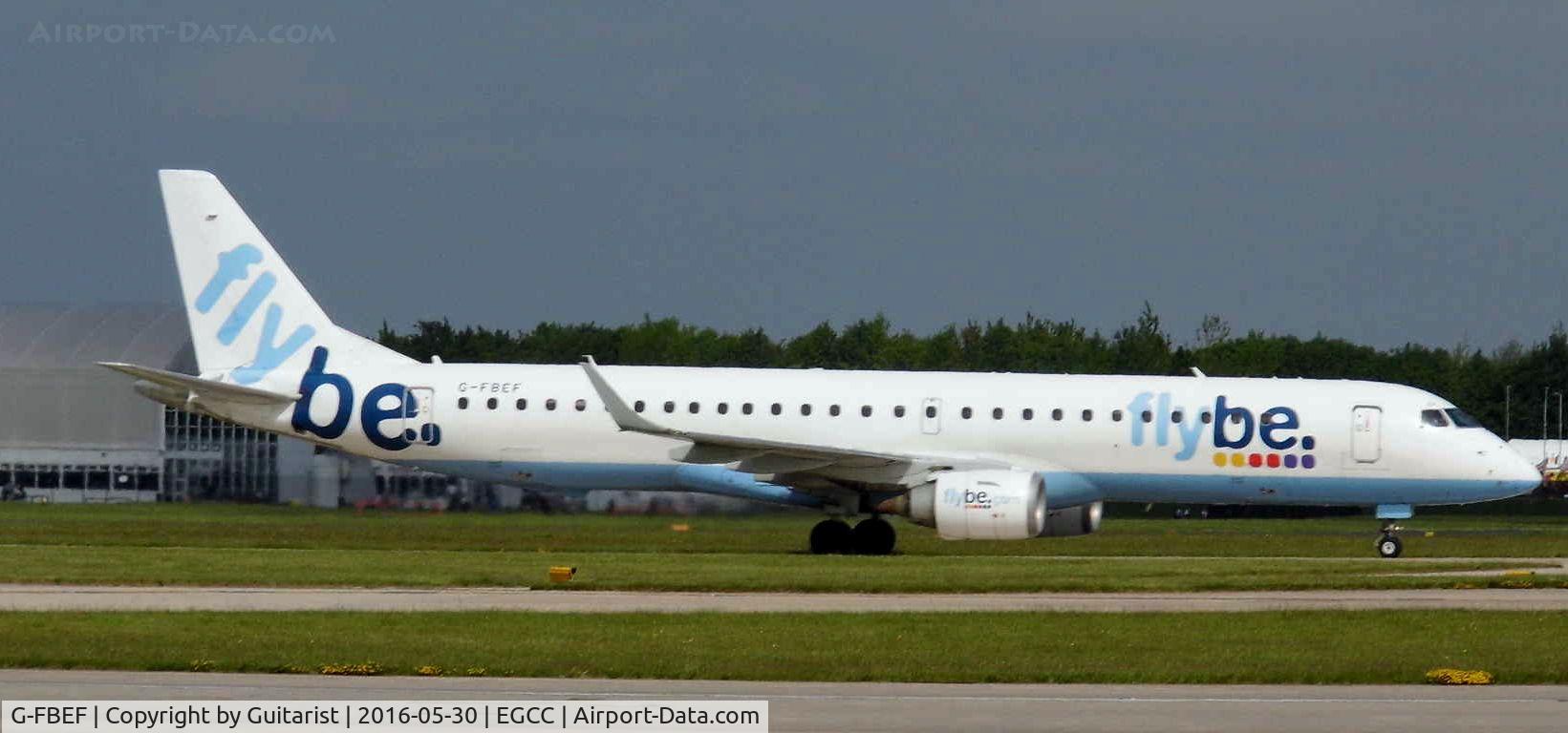 G-FBEF, 2007 Embraer 195LR (ERJ-190-200LR) C/N 19000104, At Manchester