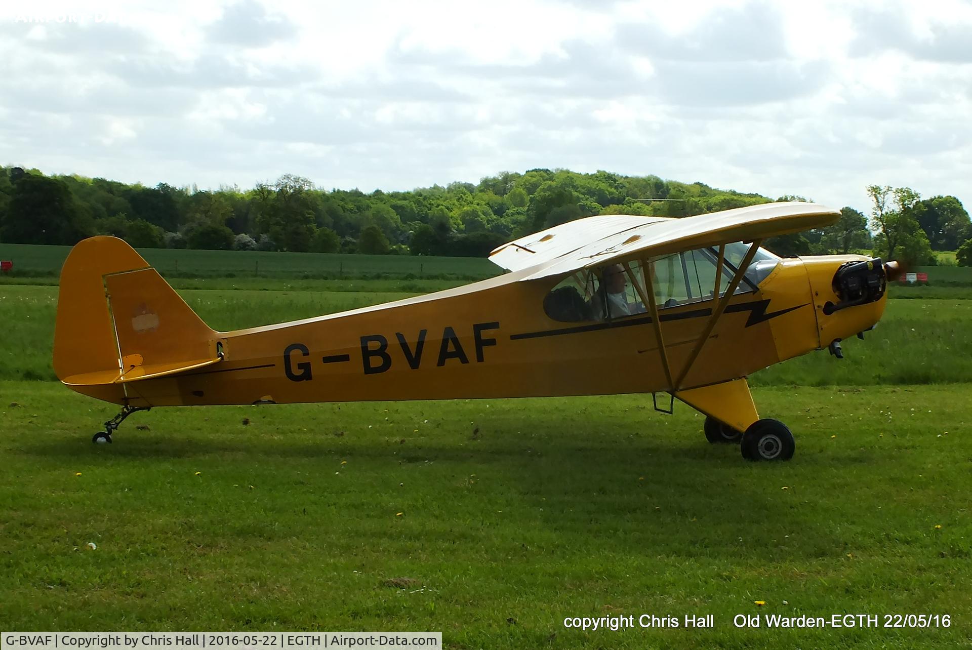 G-BVAF, 1940 Piper J3C-65 Cub Cub C/N 4645, 70th Anniversary of the first flight of the de Havilland Chipmunk Fly-In at Old Warden