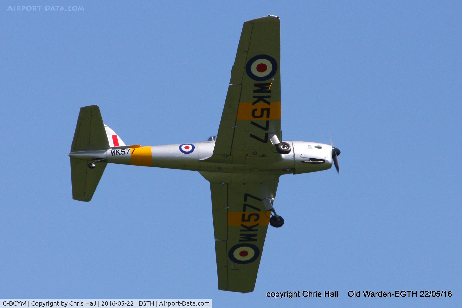 G-BCYM, 1950 De Havilland DHC-1 Chipmunk T.10 C/N C1/0598, 70th Anniversary of the first flight of the de Havilland Chipmunk Fly-In at Old Warden