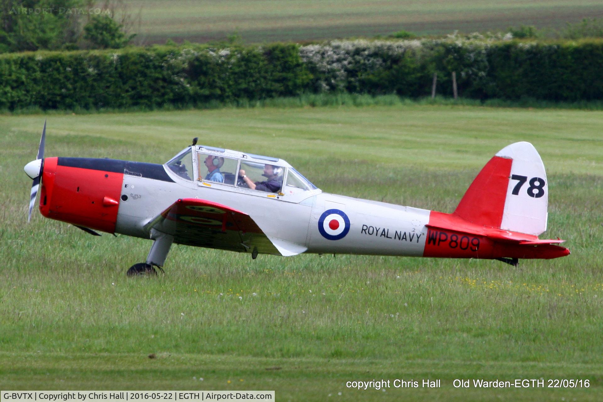 G-BVTX, 1952 De Havilland DHC-1 Chipmunk T.10 C/N C1/0705, 70th Anniversary of the first flight of the de Havilland Chipmunk Fly-In at Old Warden