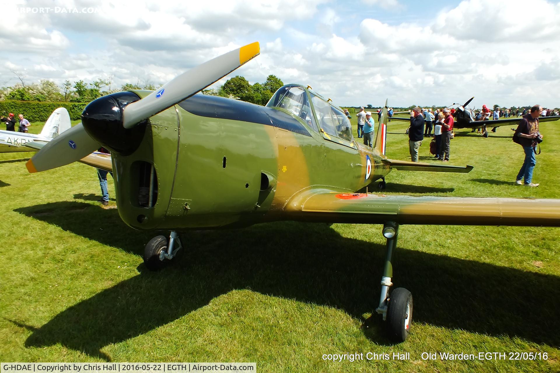 G-HDAE, 1951 De Havilland DHC-1 Chipmunk T.20 C/N C1/0280, 70th Anniversary of the first flight of the de Havilland Chipmunk Fly-In at Old Warden