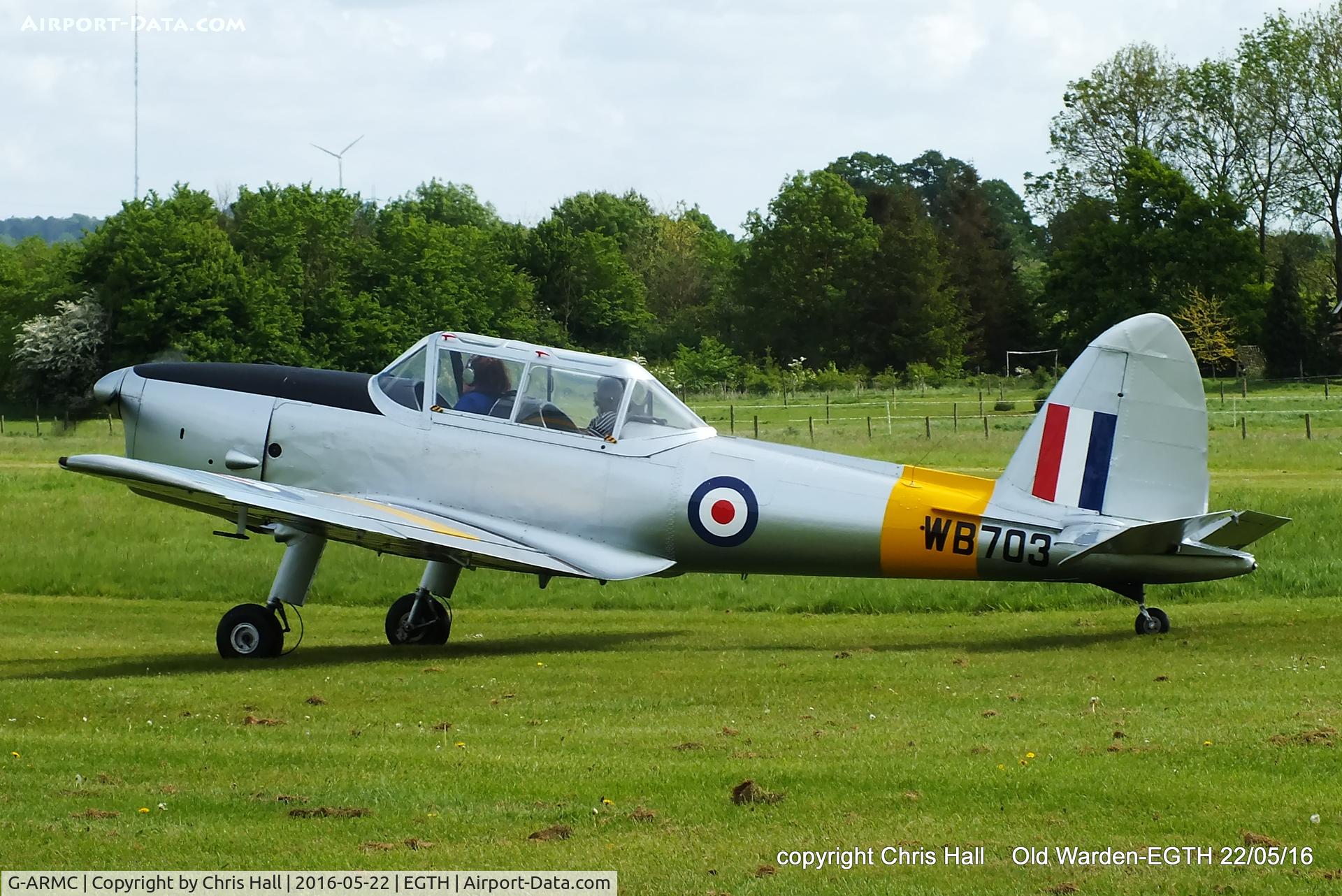 G-ARMC, 1950 De Havilland DHC-1 Chipmunk 22A C/N C1/0151, 70th Anniversary of the first flight of the de Havilland Chipmunk Fly-In at Old Warden