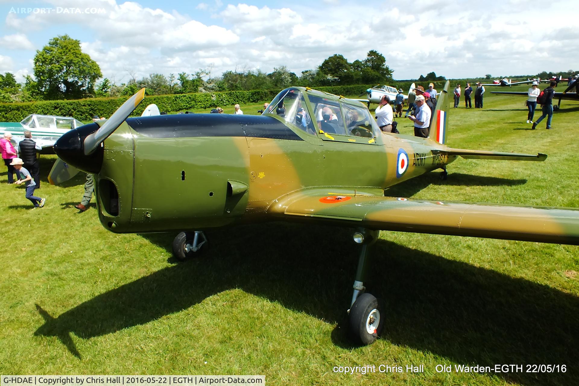 G-HDAE, 1951 De Havilland DHC-1 Chipmunk T.20 C/N C1/0280, 70th Anniversary of the first flight of the de Havilland Chipmunk Fly-In at Old Warden