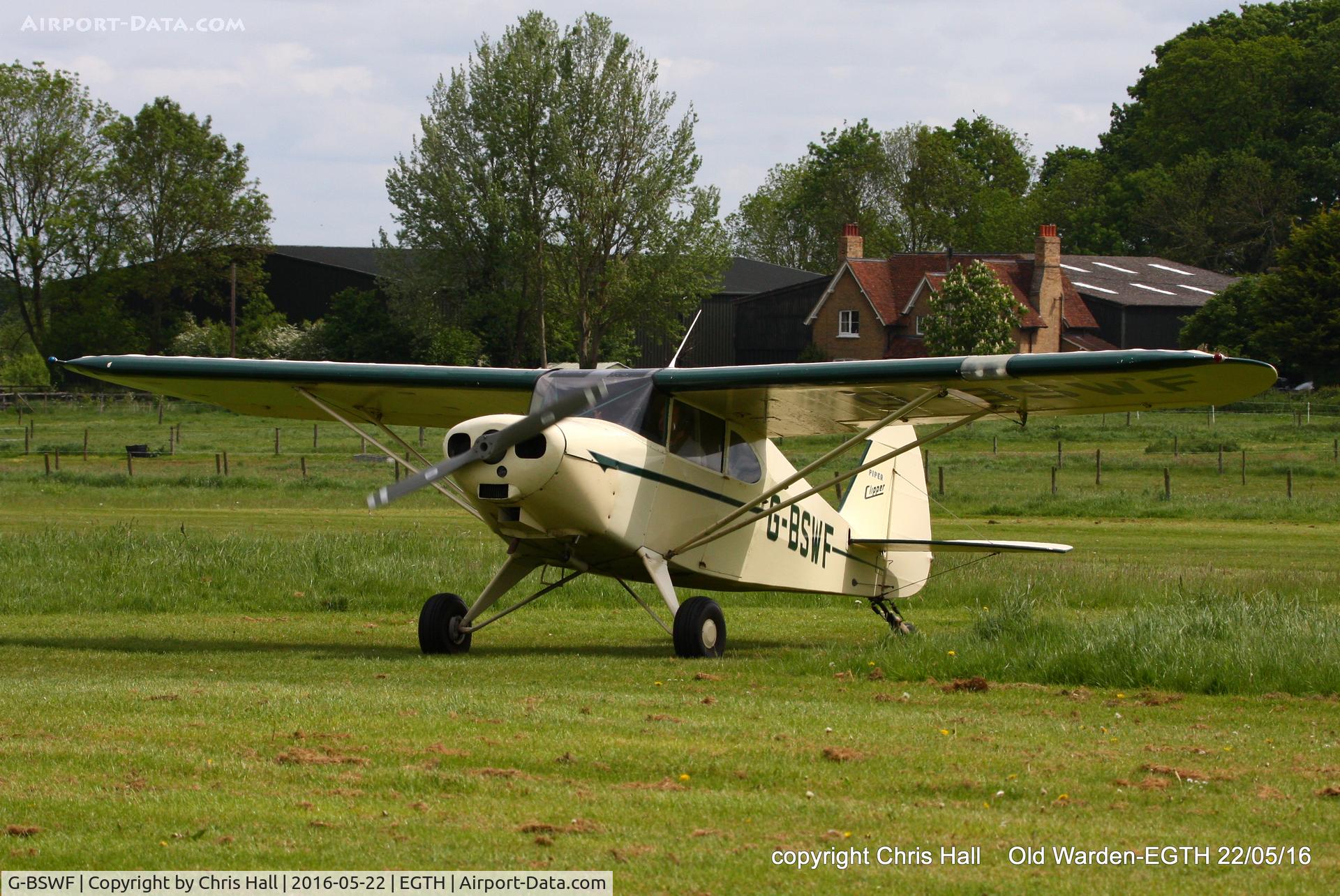 G-BSWF, 1949 Piper PA-16 Clipper C/N 16-475, 70th Anniversary of the first flight of the de Havilland Chipmunk Fly-In at Old Warden