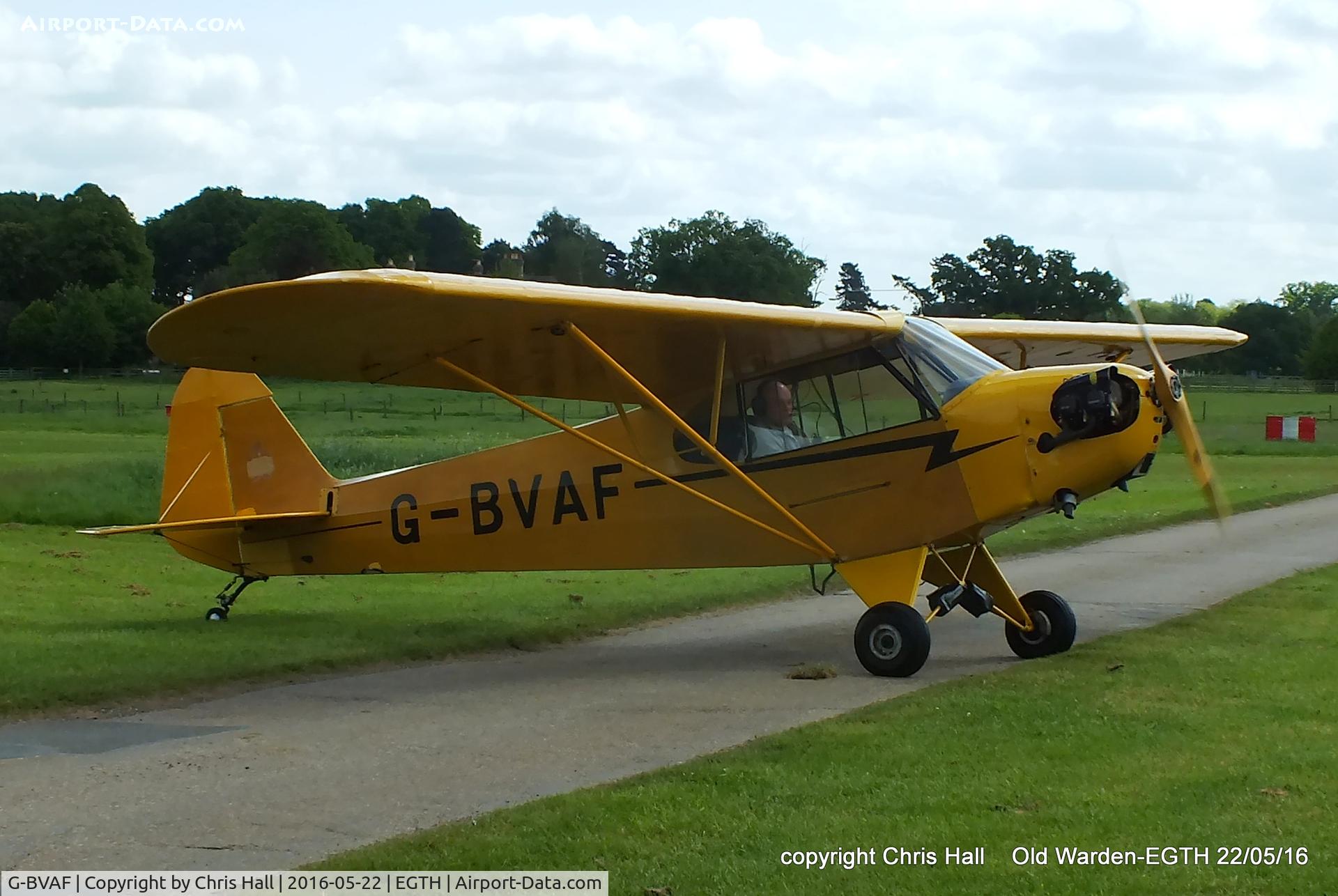 G-BVAF, 1940 Piper J3C-65 Cub Cub C/N 4645, 70th Anniversary of the first flight of the de Havilland Chipmunk Fly-In at Old Warden